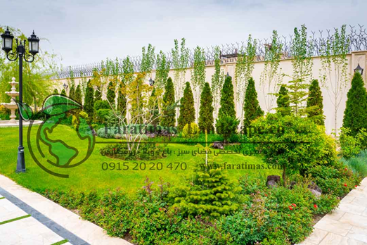 طراحی حیاط باغ